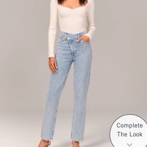 Abercrombie & fitch cross over jeans